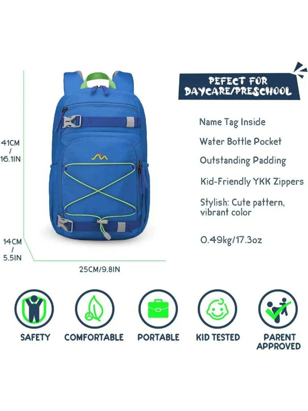 Lightweight Kids Backpack for Boys & Girls - Perfect for School, Daypack